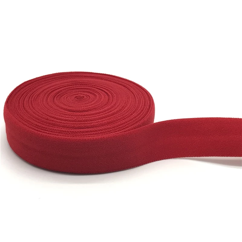 15mm Fold Over Elastic Ribbon (5/8") l 10 Yards Spandex Satin Elastic Band for Hair Accessories, Sewing, Craft & Lace Trim