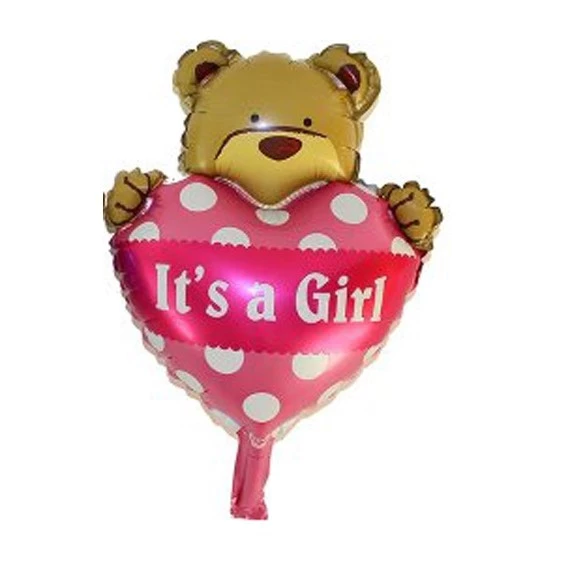10 Inch Foil Balloon l Mini Baby Birthday Party Decoration Balloon (Captain Bear Design) for Event & Celebration