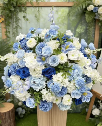 Luxury Artificial Flower Ball Centerpiece l Elegant Floral Arrangement for Wedding, Marriage, Event & Party Table Decoration