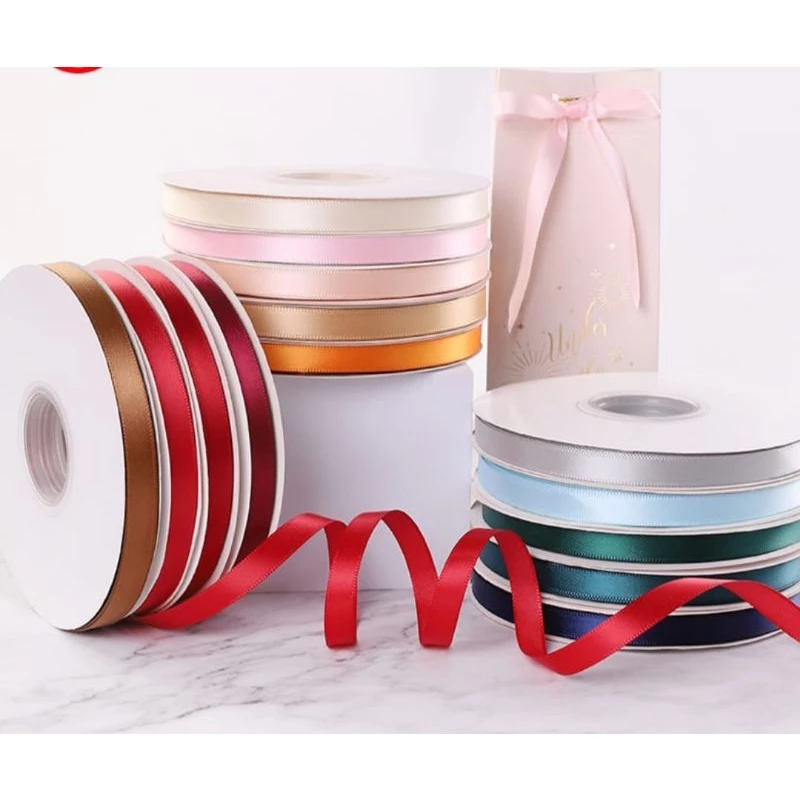 1cm Satin Ribbon Gift Ribbon l Decorative Craft Ribbon for Gift Wrapping, Floral Arrangement & Event Decoration