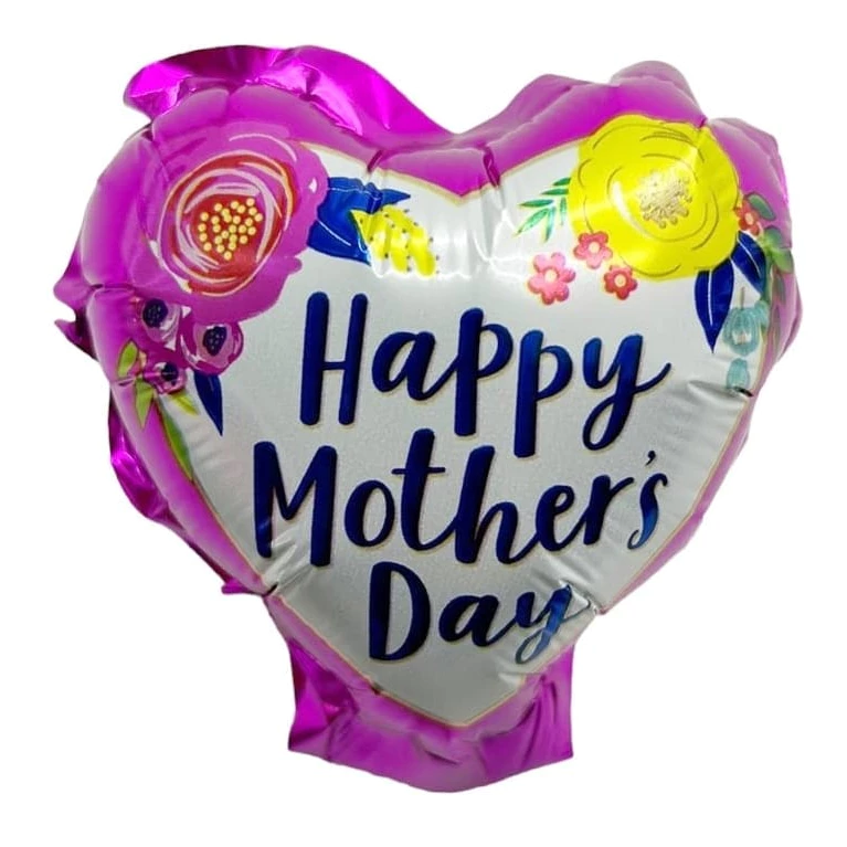 4 Inch Foil Balloon l Happy Mother's Day Decoration Balloon for Mother's Day Party, Event & Gift Styling