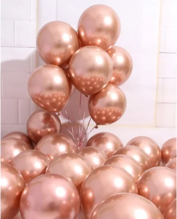 10pcs Metallic Latex Balloons l 10 Inch Colourful Party Balloons for Birthday, Wedding & Event Decoration