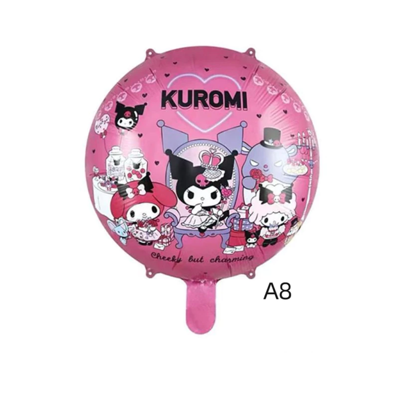 Kuromi & Cinnamoroll Balloons l Children Birthday Party Home Decoration, Anime Themed Kuromi Balloons for Birthday & Event (Hari Jadi Kuromi)