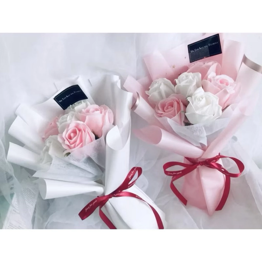 Rose Flower Bouquet l Elegant Artificial Rose Bouquet for Gift, Birthday, Anniversary & Decoration (Bunga Rose)