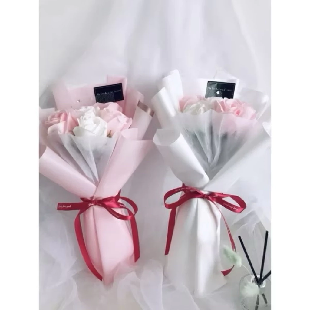 Rose Flower Bouquet l Elegant Artificial Rose Bouquet for Gift, Birthday, Anniversary & Decoration (Bunga Rose)