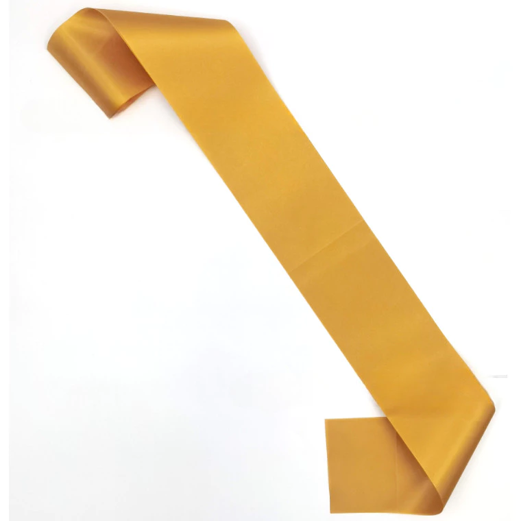 Blank Satin Ribbon Sash l Customizable Birthday, Party & Ceremony Sash for Decoration, Events & Special Occasions