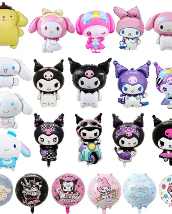 Kuromi & Cinnamoroll Balloons l Children Birthday Party Home Decoration, Anime Themed Kuromi Balloons for Birthday & Event (Hari Jadi Kuromi)